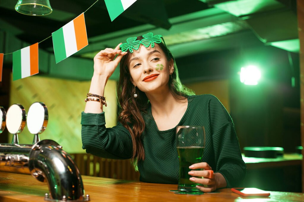 Irish-woman-green